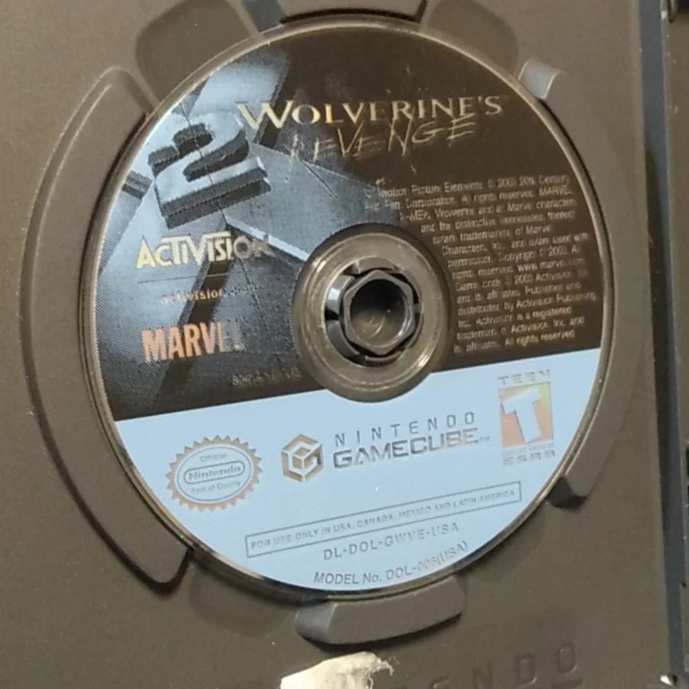Nintendo GameCube Wolverine Revenge‎ Game